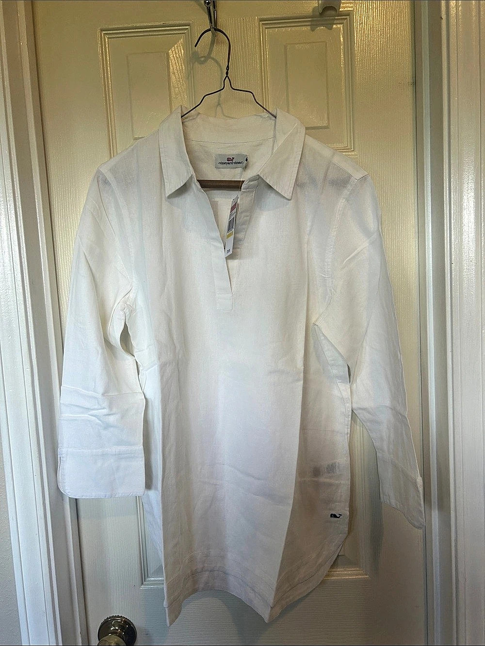 vineyard vines Cotton Linen Lucaya Tunic White